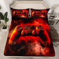 thumbnail image 2 of Castle Fairy Children Gradient Video Game Twin Sheet Sets,Black Red Ombre Bedding, 2 of 7
