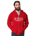thumbnail image 5 of Im A Ninja Periodically Science Nerd Unisex Plus Size Zip Hoodie Brisco Brands 2X, 5 of 6