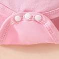 thumbnail image 6 of Toddler Baby Girl Summer Outfits Cute The Princess Has Arrived Print Romper & Heart Print Bloomers with Headband 3-Piece Outfit Baby Girl Gift Set 9-12 Months, 6 of 7