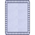 thumbnail image 1 of Ahgly Company Machine Washable Indoor Rectangle Transitional Lavender Blue Area Rugs, 6' x 9', 1 of 7