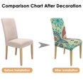 thumbnail image 7 of Exotic and Artistic Paisley Bohemian Dining Chair Covers 4 Pack with Vintage Floral Ethnic Retro Colorful Pattern Washable Polyester Stretch Slipcovers Removable Protector for Classic Home, 7 of 7