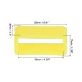 thumbnail image 2 of Unique Bargains Watch Band Strap Loops Silicone for 19mm Width Watch Band, Yellow 4 Pack, 2 of 5