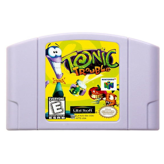 Video Games Compatible for the n64 console, replacement cartridge for Tonic Trouble NTSC