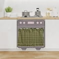 thumbnail image 7 of BBilaBu Checkered Oven Skirt for Farmhouse Kitchen Decor, Stove Cover Skirt with Ribbon Ties, Drill-Free Installation, 7 of 7