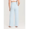 thumbnail image 3 of Delimira Modal Cotton Maternity Lounge Pants 28.5" Maternity Summer Wide Leg Pants, 3 of 5