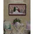 thumbnail image 6 of Outdoor TV Cover 40 to 43 Inch Weatherproof, Christmas Snowman Waterproof TV Screen Protector for Outside Decor with Zipper and Pocket 40"L x 25"H , Rustic Plaid Christmas Tree Red Snowflake, 6 of 6