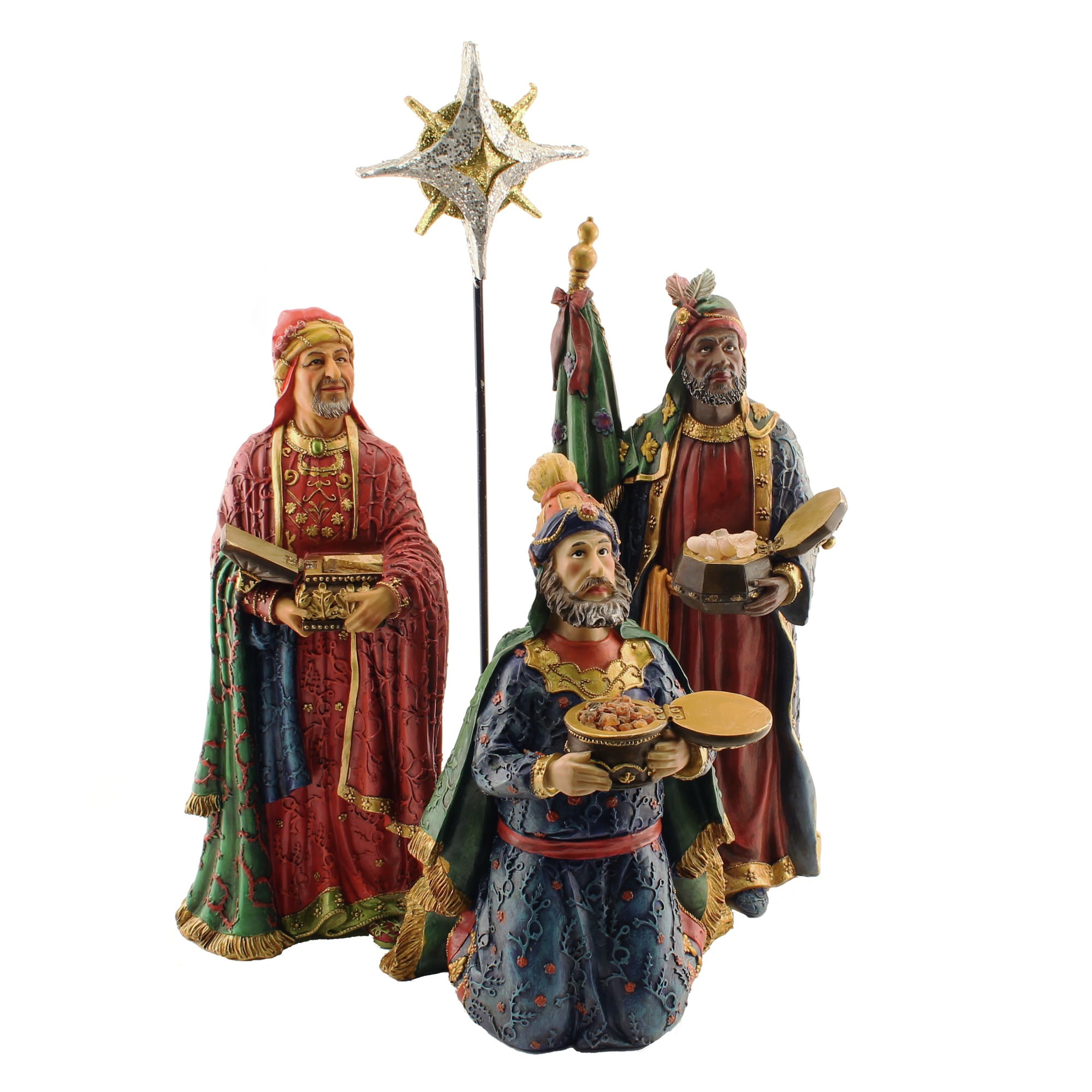 Real Life Nativity Set Three Kings Deluxe Walmart Com