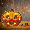 thumbnail image 4 of Luces decorativas 3D de Halloween, impermeables, para festivales, bares, escritorios, etc. Calabaza B, 4 of 9