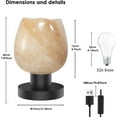thumbnail image 7 of Small Glass Bedside Table lamp for Bedroom Nightstand Decor Gifts For Children Kids, 7 of 7