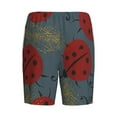 thumbnail image 5 of Naloa Ladybug Men's Short Pajama Pants, Lounge Comfort Shorts with Elasticized Waistband and Side Pockets - 4X-Large, 5 of 9