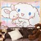 thumbnail image 2 of Tapiz de animales Kawaii para decoración de pared, tapiz con diseño de gato, conejo y oso, decoración para sala de estar, hogar y dormitorio para niños, 2 of 4