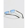 thumbnail image 3 of Men Square Rimless Fashion Glasses, 3 of 4