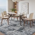 thumbnail image 4 of Abstract Area Rug x Modern Rugs for Living Room Neutral Machine Washable Rug Non Slip Carpet for Bedroom Office Living Room Dining Room Nursery Rug Grey &, 4 of 6