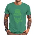 thumbnail image 7 of Yopmin Men's St Patrick's Day T-Shirt Clover Leprechaun Short Sleeve Casual Crewneck Tee Fashion Clothes for Streetwear, 7 of 7