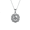 White Gold, variant on Cate & Chloe Ruth 18k Rose Gold Plated Necklace with Round Cut Swarovski Crystals Gift for Women