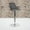 Gray LeatherSoft, variant on Emma + Oliver Black Fabric Adjustable Height Barstool