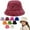 Brick Red, variant on Warm Thickened Furry Hat, Winter Fisherman Cap for Girls with Imitation Rabbit Hair, Big Head Circumference Plush Bucket Hat, Autumn and Winter Versatile Fashion Hat