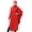 Red, variant on Long Hooded Robe for Women, Solid Color Daily Wear, Flowing Kimar Modest Cover with Generous Drape in 12 Colors