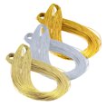 thumbnail image 5 of CIMAXIC christmas 3pcs Gold Silver Thread Decorative Line Cord DIY Jewellery Making Cord Christmas Rope Silver Colorful Cord Rope Silver Golden Light Golden,39.37"X0.01"(LxW), 5 of 5