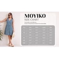 thumbnail image 7 of MOYIKO Summer Dresses for Women Casual V Neck Sleeveless Sundresses Floral Beach Vacation Tank Short Dress with Pockets, 7 of 7