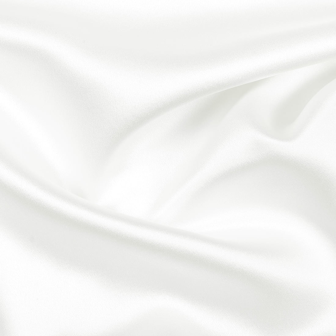 PiccoCasa 550 Thread Count Silk Pillowcase, White Standard(20"x26")