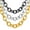 c.gold circle chain, variant on Stainless Steel Link Chain Necklaces for Men Cuban Link Chains, Chunky Silver/Black/Gold Mens Necklace Hypoallergenic Jewelry, 18''-30''