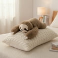 thumbnail image 2 of HUISZJ Stuffed Animal Cute Sloth Doll Toy Skin-Friendly Plush Pillow Emotional Support Stuffed Plush Toy for Room Party Decor (17.72 inch), 2 of 9