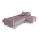 thumbnail image 4 of Sala Modular Reversible Makora Kendall Con Memory Foam, Color Palo De Rosa, Lino Respaldo Reclinable De 3 posiciones., 4 of 10