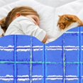thumbnail image 4 of Abstract Blue Checkered Abstract Colored Stripes a Blue backgro See MoThrow Blanket for Couch Bed Soft Cute Fleece Fuzzy Spring Summer Throw Blankets Cozy Living Room Throw Blanket for Chair, 4 of 5