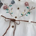 thumbnail image 4 of Xinhuaya Baby Kids Girls Embroidery Floral Dress Toddler Baby Summer Sleeveless Ruffle Dress, 4 of 7