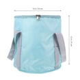 thumbnail image 2 of SHOWERORO Blue Foldable Bucket for Camping Water Storage Made with Sturdy Polyester and Peva Material, 2 of 6