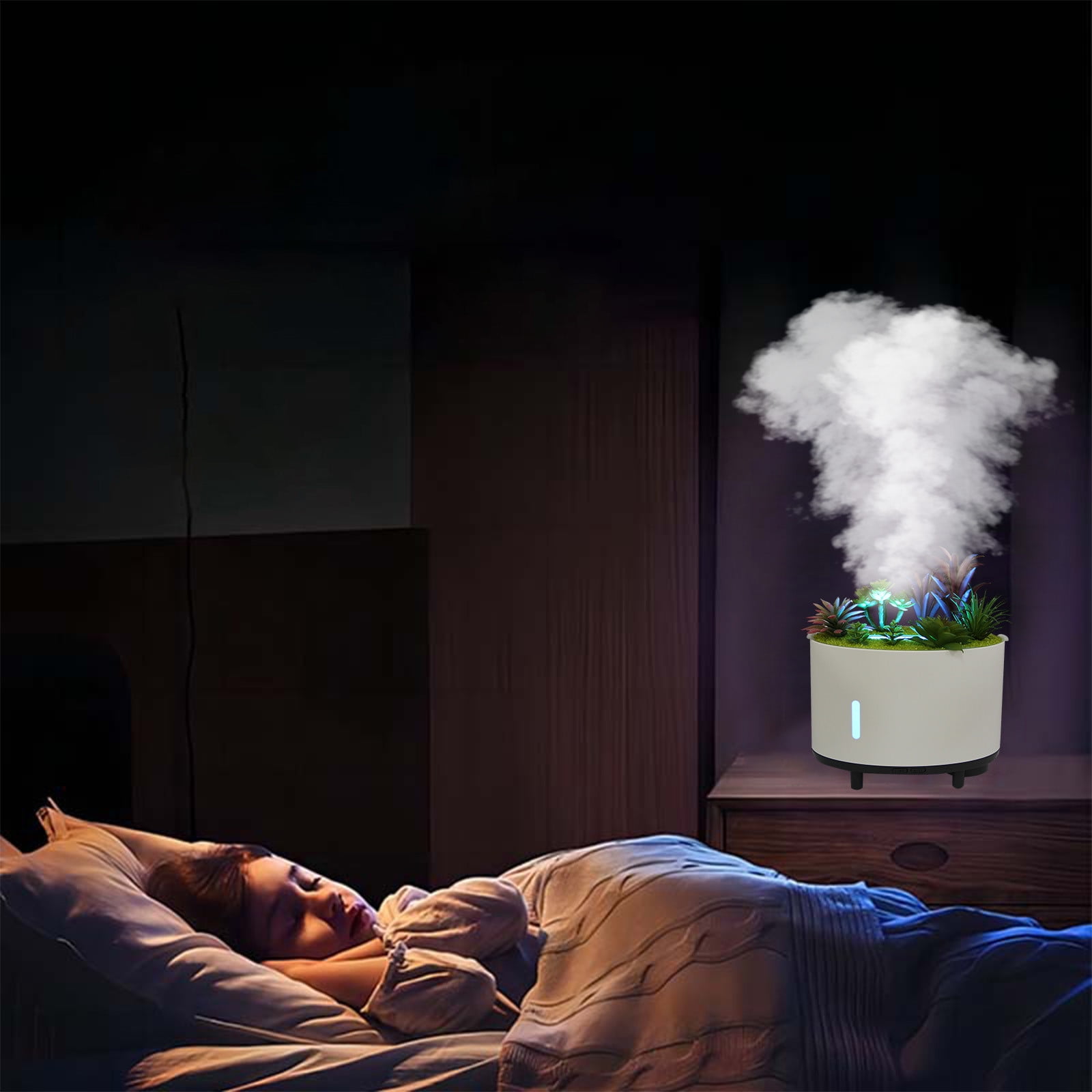 VBODN Humidifier,Humidifier for Room,Steam Vaporizer Humidifier,Travel Humidifier,for Bedroom and Office, Easy To Clean