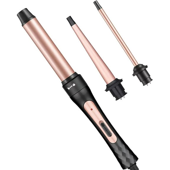 Curling Iron 3-in-1 Curler Set Wave Iron Multifunctional Interchangeable Ceramic Coating Curling Irons Quick Heating