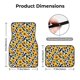 thumbnail image 5 of Fotbe Cow Print Sunflower Juego de 4 Tapetes para Auto con Estampado – Alfombrillas de Goma Reforzada, Diseño Antideslizante, Protección para Todo el Año – Vehículos, Autos, Camionetas y SUVs, 5 of 7