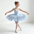 thumbnail image 2 of FYDUU Dress for Girls Skirted Leotards Ballet Dance Tutu Dress Princess Ballet Performance Stage Birthday Party Wear Kids Dance Dresses 8-9 Years, 2 of 6