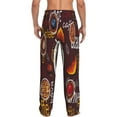 thumbnail image 3 of Goofa A Cup Of Black Coffee On A Saucer Printed Soft Pajama Pants for Men, Wide Leg Comfy Casual Lounge Yoga Pants-Large, 3 of 9