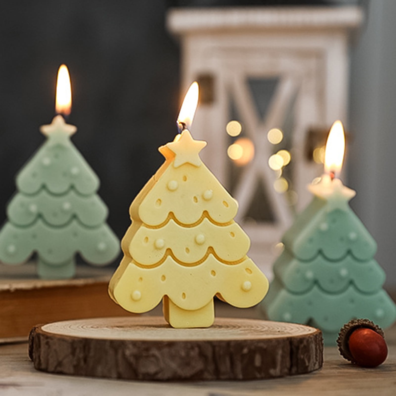 Ayyufe Scented Candle Dot Decor Fine Workmanship Attractive Small