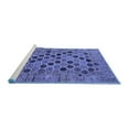thumbnail image 2 of Ahgly Company Machine Washable Indoor Rectangle Oriental Blue Industrial Area Rugs, 2' x 3', 2 of 4