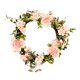 thumbnail image 5 of Guirnalda de guirnalda de camelia falsa simulación de plantas de flores artificiales que cuelgan la puerta de la boda decoración del hogar rosa 30 CM Yuarrent HA9074-03B, 5 of 6