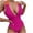 Hot Pink, variant on Save up to 65% Sexy Women Fashionable Bikini Solid Hollow Out Piece Swimwear Swimsuit Summer Beach Casual Beachwear Set