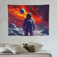 thumbnail image 4 of GOSMITH  Astronaut Tapestry Outer Space Tapestry 40x30 Inch Fantasy Universe Spaceman Tapestry for Bedroom Living Room Dorm Home Decorations, 4 of 7
