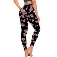 thumbnail image 1 of SELONE Gym Leggings for Women Workout Butt Lifting Gym Long Length High Waist Casual Sports Yogalicious Print Patterned Wide Leg Fashion Utility Dressy Everyday Soft Athletic Leggings 16-Pink L, 1 of 4