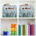 thumbnail image 7 of GZHJMY Beautiful Butterflies and Flowers Large Square Storage Basket Bin with Handles 1PCS, Foldable Closet Storage Box Shelf Basket for Storing Toys, Books and Clothes176 Collapsible Organizer, 7 of 7