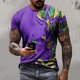 thumbnail image 5 of Camisetas de Verano Casuales Impresas Cuello Redondo Manga Corta, Camiseta Ligera de Algodón de Imitación para el Hogar, Diario Y el Uso de las Cuatro Estaciones, 5 of 6