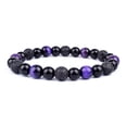 thumbnail image 1 of Pulseras de cuentas de ojo de tigre para hombres y mujeres, obsidiana negra Natural, hematita, protección de la salud magnética, joyería del alma, 1 of 4
