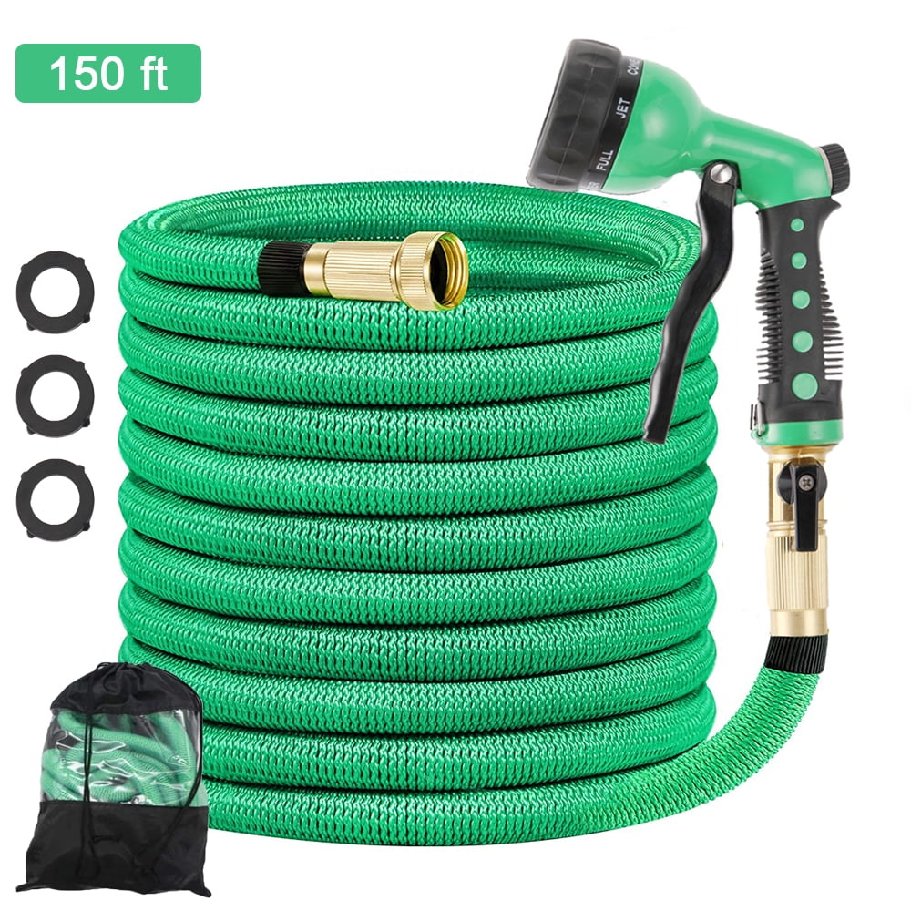 Kalgaden Expandable 150ft Flexible Garden Hose,8 Function Spray Nozzle