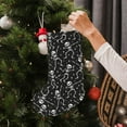 thumbnail image 5 of Uemuo Retro Skeleton Dancing On Halloween Party Print Christmas Stockings, 18inch Xmas Hanging Stocking Decorations for Christmas Party Family Decor, 5 of 7