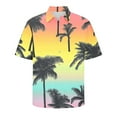 thumbnail image 5 of AHTJRT Stylish Men's Camouflage Print Button Down Short Sleeve Shirt Multicolor 2XL, 5 of 5