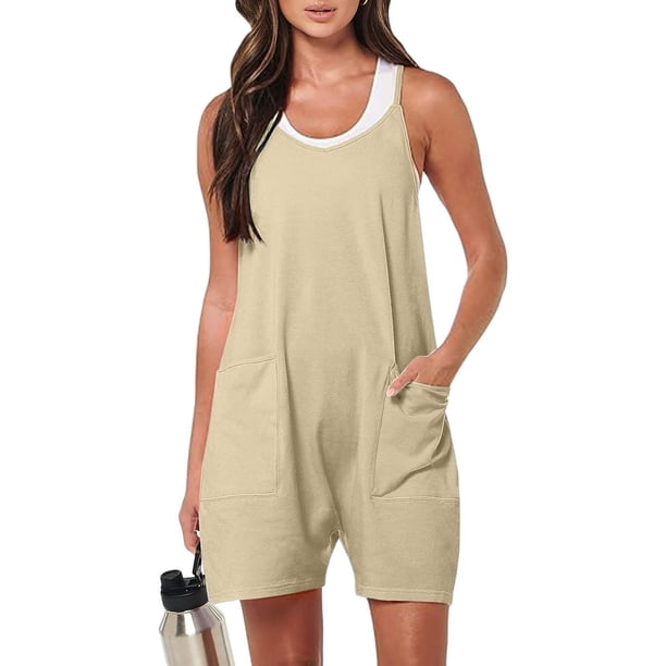 MKLEKYY Pijama Corto Informal De Verano Para Mujer, Mono Corto, Ropa Holgada Para Niña 2024