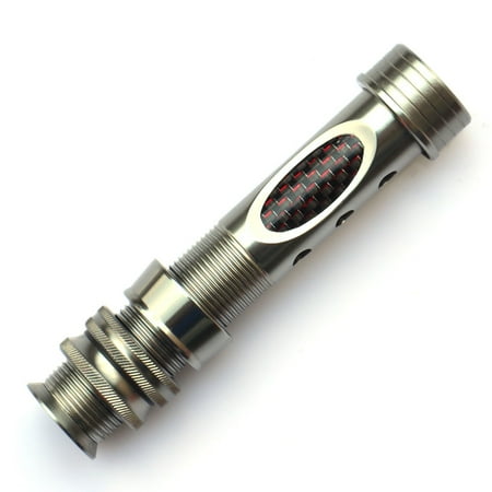 LureSport 2pcs Fly Reel seat Aluminum Body Red Thread Carbon Tube Fishing Rod Building Component Repair Pole DIY Accessory